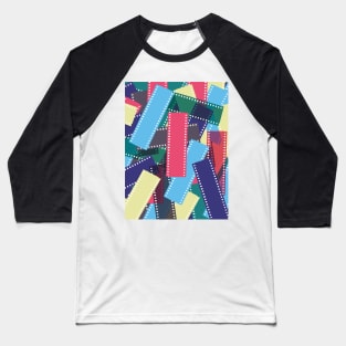 Messy Film Negatives Baseball T-Shirt